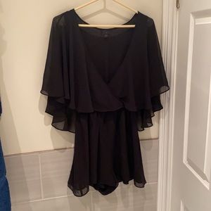 Topshop Cape Back Chiffon Romper
